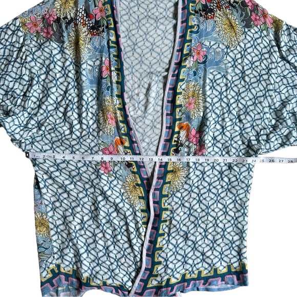 Blink London Anthropologie Floral Design Kimono Open Duster OS - Picture 4 of 7
